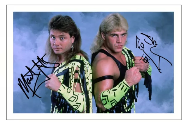 MARTY JANETTY & SHAWN MICHAELS Signed PHOTO Print WWE WRESTLING The Rockers