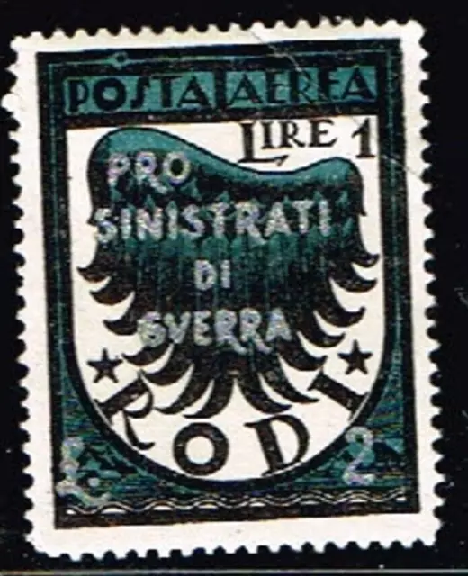 Correo aéreo Egeo/Rodas 1934 Sop Pro Sin. di War MLH**.  RO.8239