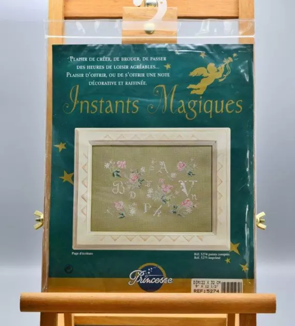 KIT DE BRODERIE PRINCESSE "PAGE D'ÉCRITURE" 22 x 32cm (#272)