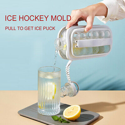 Molde plegable portátil estilo caldera hockey sobre hielo caja de hielo almacenamiento de copa de hielo