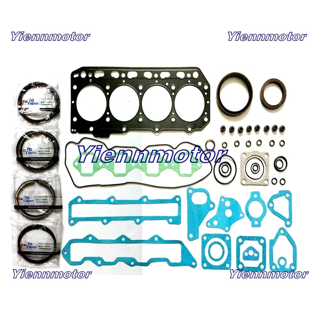 4TNE84 Piston Ring Overhaul Gasket Kit For Yanmar John Deere PC40 PC50 Tractor
