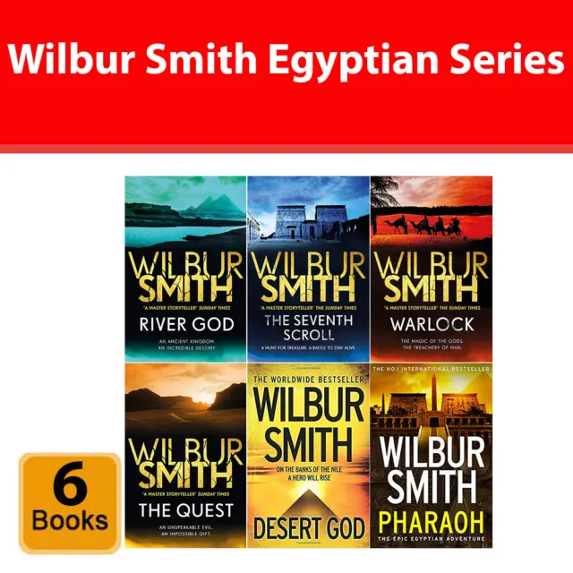 Wilbur Smith ägyptische Serie 6 Bücher Konvolut Sammlung Set Taschenbuch NEU