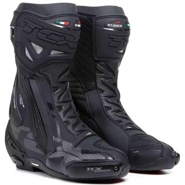 TCX RT-Race Pro Air Motorradstiefel Herren schwarz Motorrad Racing Stiefel