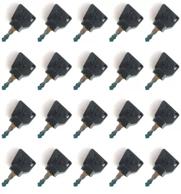 20pcs Ignition Keys 70145501 for JCB Parts 3CX Excavator #Q5857 ZX