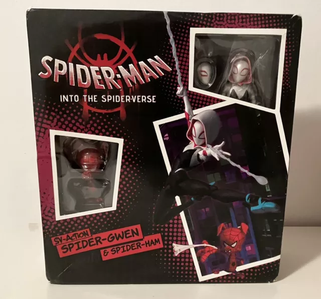 Spider Man: Into the Spider Verse Gwen Stacy Ghost Spider Figur  OVP beschädigt