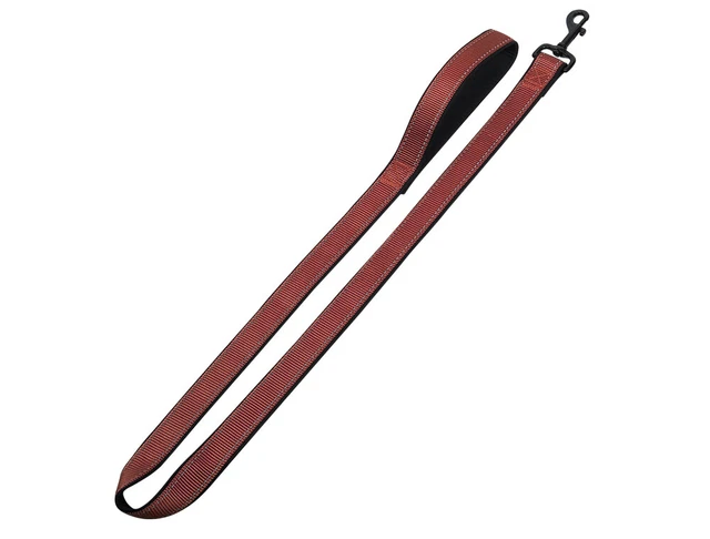 Nobby Hundeleine Classic Reflect Soft terracotta 1,20m Nylon Neopren alle Größen