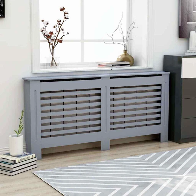 Vidaxl Copertura per Radiatore Antracite 172x19x81 cm in MDF