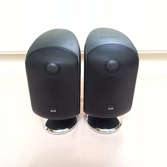 PAIR 100W BLACK B&W M1 bowers & wilkins BOOKSHELF speakers SURROUND