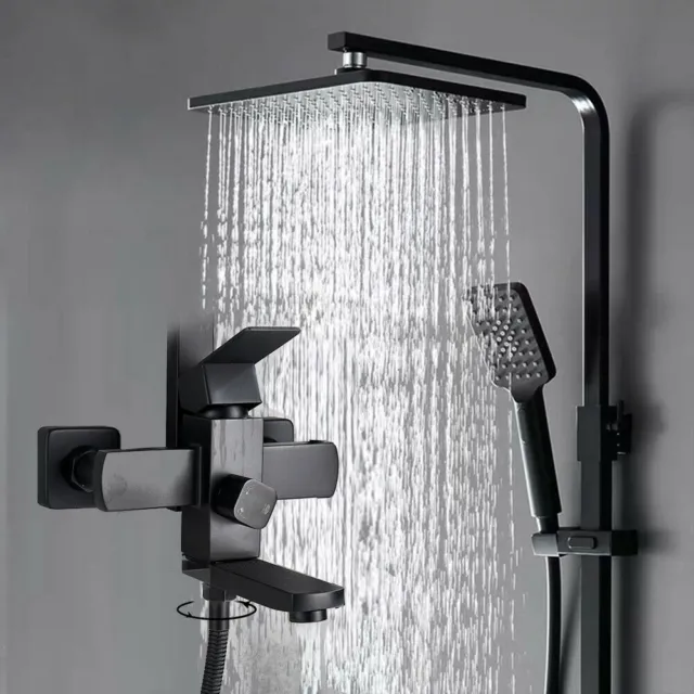Sistema de ducha antical, sistema de ducha con termostato, columna de  ducha, juego de accesorios de ducha de lluvia, columna de ducha, latón  dorado