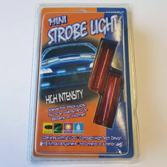 Luce stroboscopio auto 12 Volt 2 PEZZI rosso per accendisigari