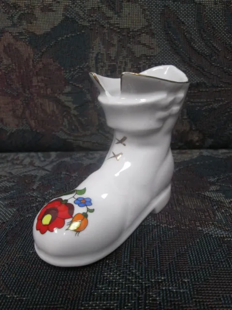 Kalocsai Handpainted shoe  Toothpick EUC Made in  Hungary pretty Floral .