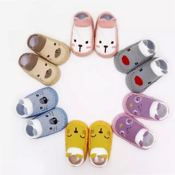 Newborn Baby Girls Kids Toddler Infant Anti Slip Shoes Boys Slipper Floor Socks 3