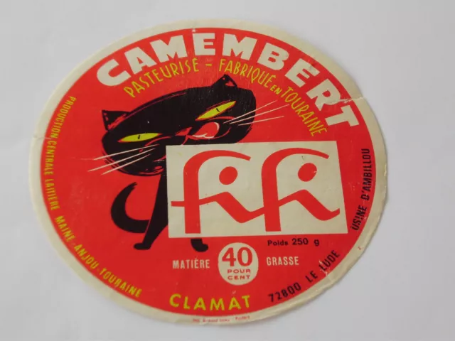 étiquette de fromage camembert FIFI  Clamat