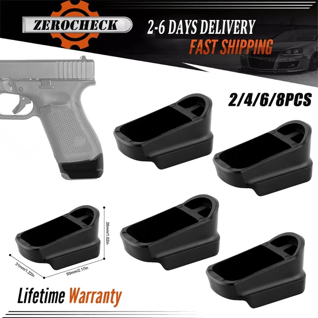 BIG Meloncorp Mag Sleeves For 33-Round Glock 19, Ruger RXM, And Clones - Polymer Grip Sleeve, 9mm Luger, Low Profile