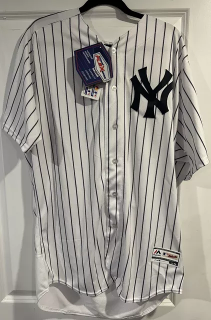 New York Yankees Authentic Home Jersey Flexbase Size 48 Made In USA MLB 150th