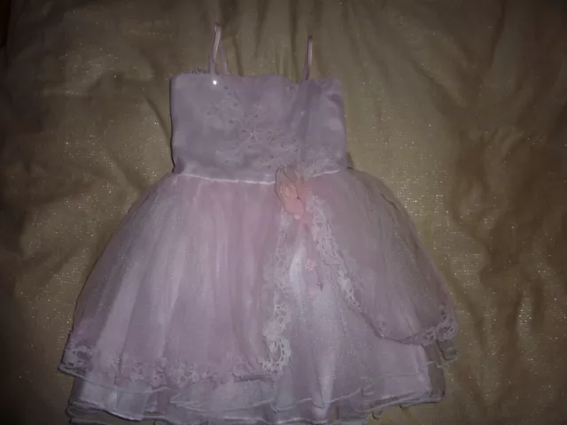 Popatu Designer Pink Organza Sequins Sparkly Party / Bridesmaid Prom Tutu Dress
