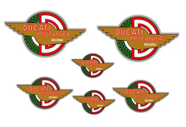 Aufkleber Ducati Meccanica Alte Vintage Adesivi Aufkleber