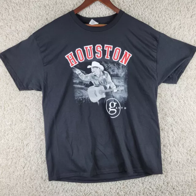 GARTH BROOKS HOUSTON Stadium Tour T Shirt Adult Men's Size XL XXL Black ...