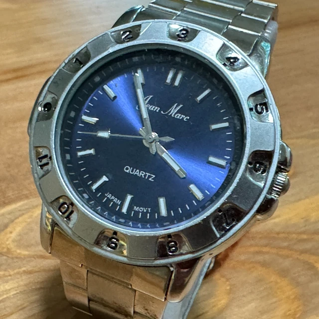 JEAN MARC QUARTZ Stainless Steel Back Mens Watch 8.99 PicClick