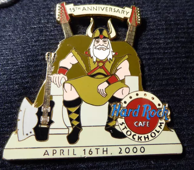 HRC Hard Rock Cafe Pin Stockholm 15th Anniversary April 2000