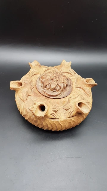 Mini Grolle (coupe De L'amitié) 4 Becs - Bois - Recette Incluse - Occasion Très Bon état - Italie