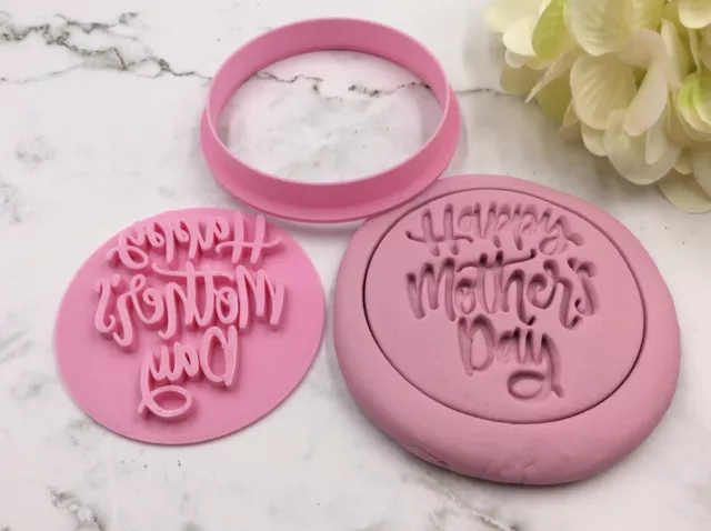 Happy mother's Day Mothers day Cookie Embosser Style4 Biscuit Fondant Stamp