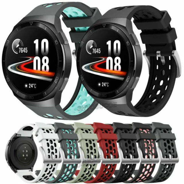 Für Huawei Watch GT 2E 46mm Smartwatch Sports Silikon Armband Ersatzband Strap