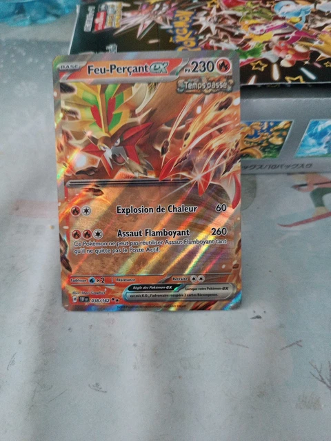 thumbnail: Feu-Perçant Ex (Gouging Fire Ex) 204/162 - Pokémon TCG Forces Temporelles Booster Box Franse Kaarten