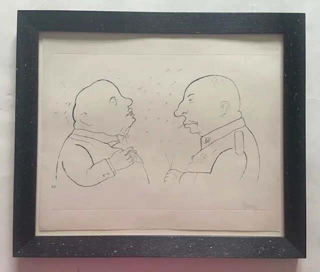 George Grosz Original Lithographie aus "Ecce Homo"