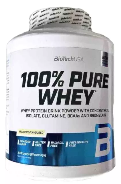 (24,16€/kg) BioTech USA 100% Pure Whey Protein 2270g