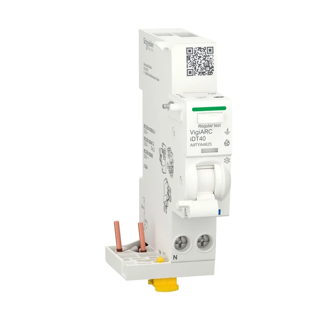 Acti9 iDT40 AFD - détecteur arc et différentiel 30mA A-SI pour iDT40 1P+N 25A