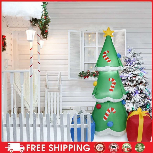 Modello regali giganti 1,8 m per prato cortile LED Blow Up albero di Natale decorativo