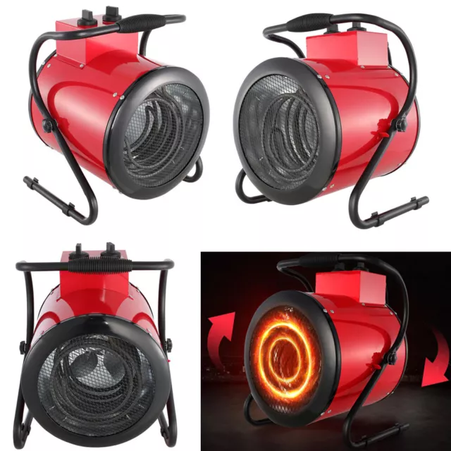 3KW/5KW/9KW Tilting Electric Heating Industrial Workshop Garage Space Fan Heater