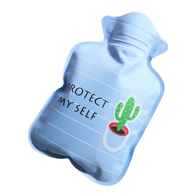 Clásica botella de agua caliente de goma bolsa de agua caliente con punto (patrón aleatorio)