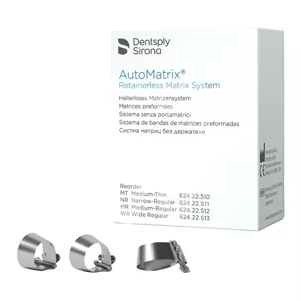 Dentsply AUTOMATRIX Retainerless Matrix System 72 Bands Pack # MEDIUM REGULAR