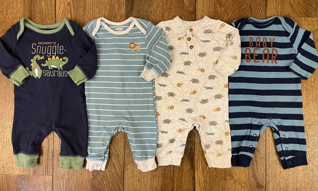 Carter's Baby Boy 0/3 3 Months Rompers 1 PC Outfits Clothes Lot Bundle Snuggle