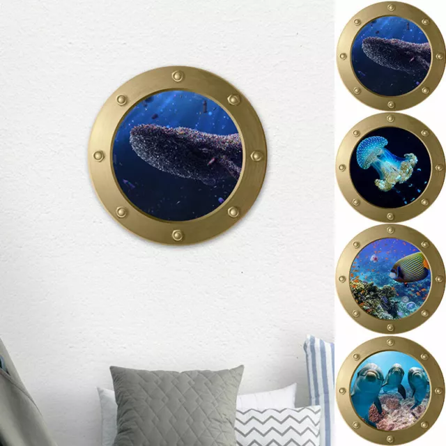3D PVC Mural Wall Stickers DIY Window Sticker Home Decoration Sealife Shark