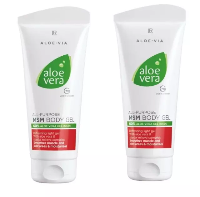 2x LR Aloe Vera Multifunktionales MSM Körper Gel 200ml kühlt beruhigt 20604-101