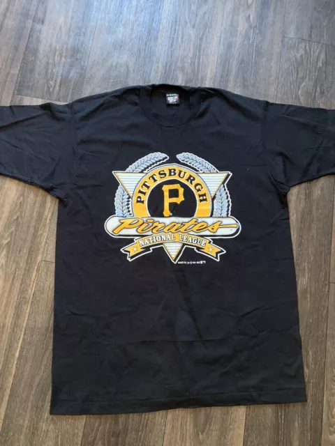 VINTAGE 90’S PITTSBURGH Pirates MLB Trench USA Single Stitch T-Shirt ...