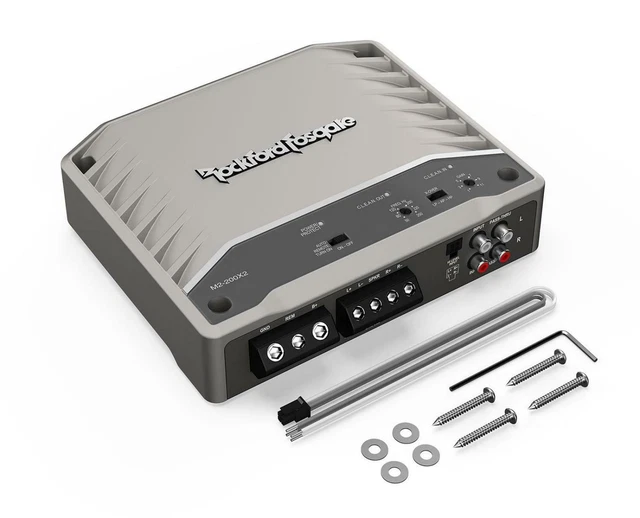 ROCKFORD Fosgate M2-200x2 Primo 2CH Amp Amplificatore per Barca Marino Esterno