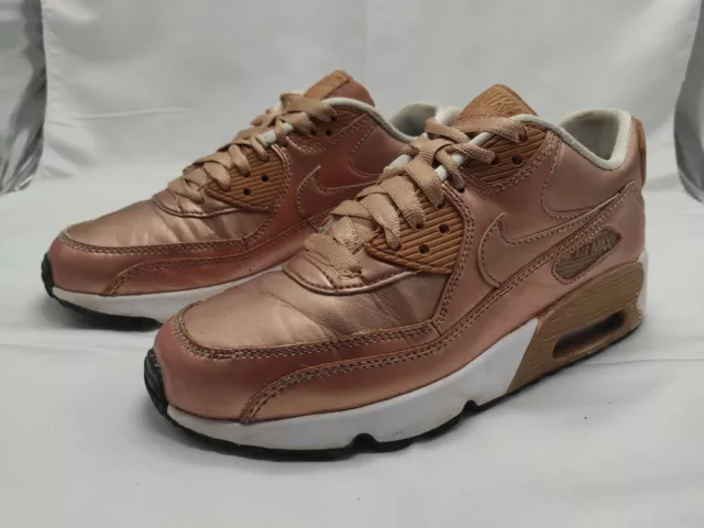 ‼️Nike Air Max 90 SE LEATHER GS "Metallic Red Bronze", Gr.38-US 5,5y/UK 5 KULT‼️