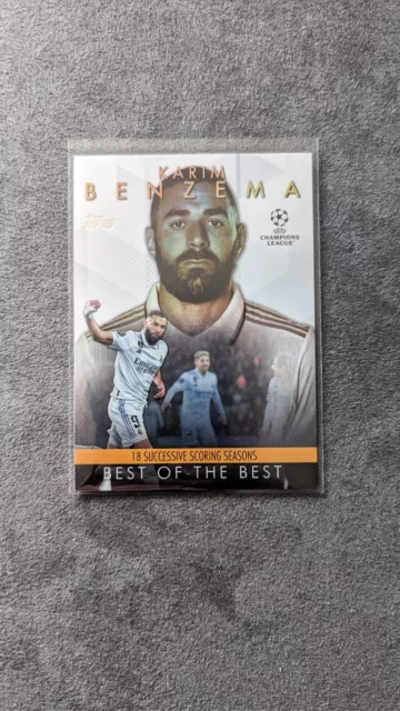 2023-24 Topps UEFA Club Competitions Flagship - Karim Benzema - Best Of The Best