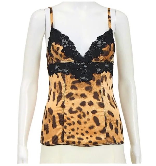 Dolce&Gabbana leopard camisole top