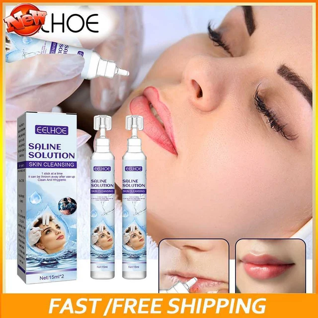 Nuevo 2 un. 15 ml Suministros de solución salina normal para el cuidado de la piel salina para tatuaje Pierci
