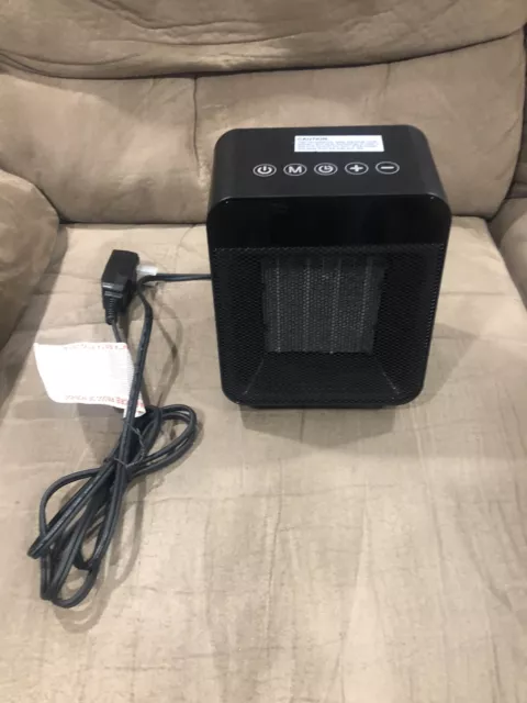 Soleil Electric Digital Ceramic Heater 1500W Indoor Black PTC-916B Tested