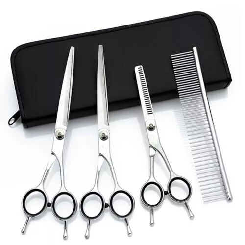 Pet Professional Dog Grooming Clippers Kit For Dog Cat Hair Trimmer Scissors Set