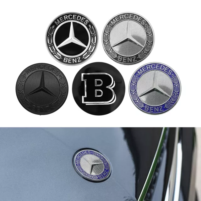 1stk Stern Emblem 56mm für Mercedes Benz A B C E G ML SL SLK Klasse Motorhaube