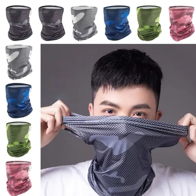 Polyester Fishing Sports Half Mask Printed Cool Bandana  Summer