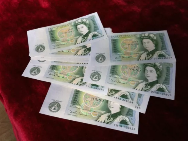 Queen Elizabeth Ii 1978-1983 Bank Of England One Pound £1 Note Crisp