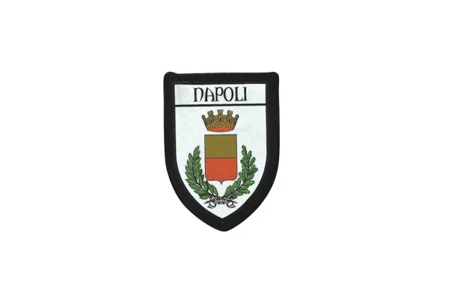 Ecusson brode thermocollant imprime  blason patch drapeau naples napoli italie